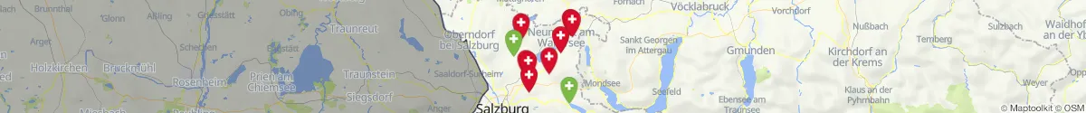 Kartenansicht für Apotheken-Notdienste in der Nähe von Neumarkt am Wallersee (Salzburg-Umgebung, Salzburg)
